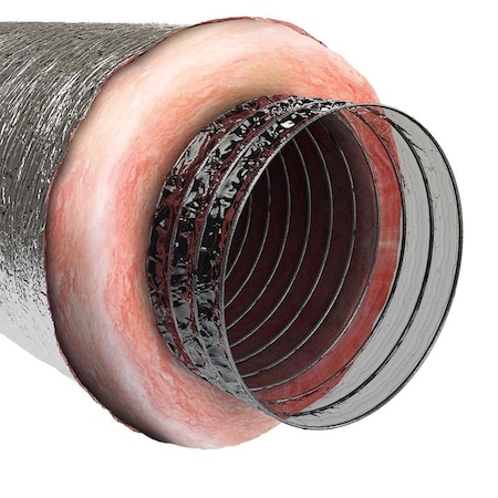 Imperial Imperial R6.0 25 ft. L X 8 in. D Silver Poly Duct MEA-0825-6